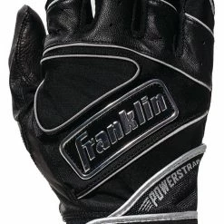 FRANKLIN POWERSTRAP CHROME BATTING GLOVES