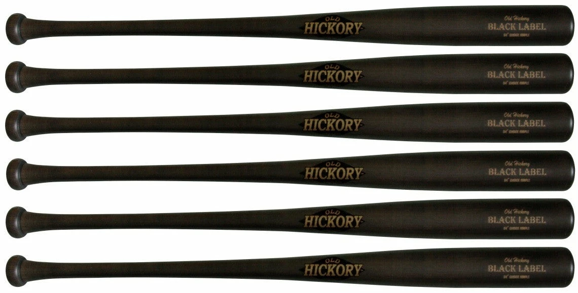 Old Hickory Bat Company Black Label - Ebony (Matte) - 6 Pack 3 Old Hickory Bat Company Black Label - Ebony (Matte) - 6 Pack