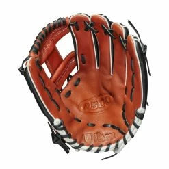 2021 WILSON A500 11.5" INFIELD BASEBALL GLOVE -Hot Sale Baseball Gloves Store b293b527fed90a7daba52a44a7e19c6ffcbc40e5 WBW100148 1 A500 Baseball 115 White Black Copper