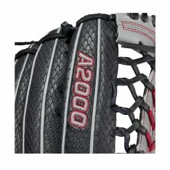 2021 WILSON A2000 PF92SS 12.25" PEDROIA FIT OUTFIELD BASEBALL GLOVE -Hot Sale Baseball Gloves Store ea480ba1228cea663461e8fded0fbf48fcc139e8 WBW100110 5 A2000 OF PF92SS 1225 BlackSnakeSS Grey Red